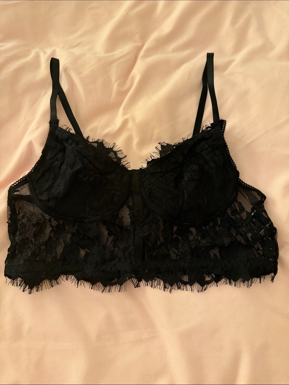 SHEIN Black Lace Bralette Top
